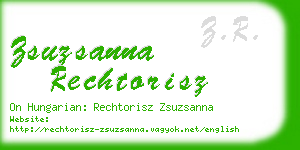 zsuzsanna rechtorisz business card